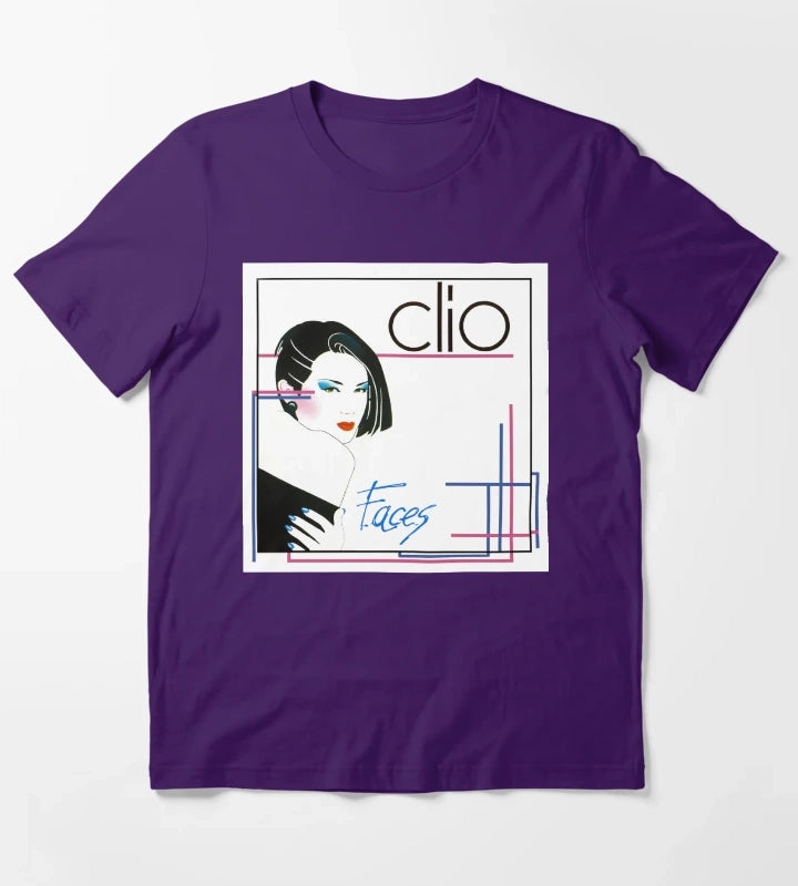 Clio Faces T-Shirt Purple