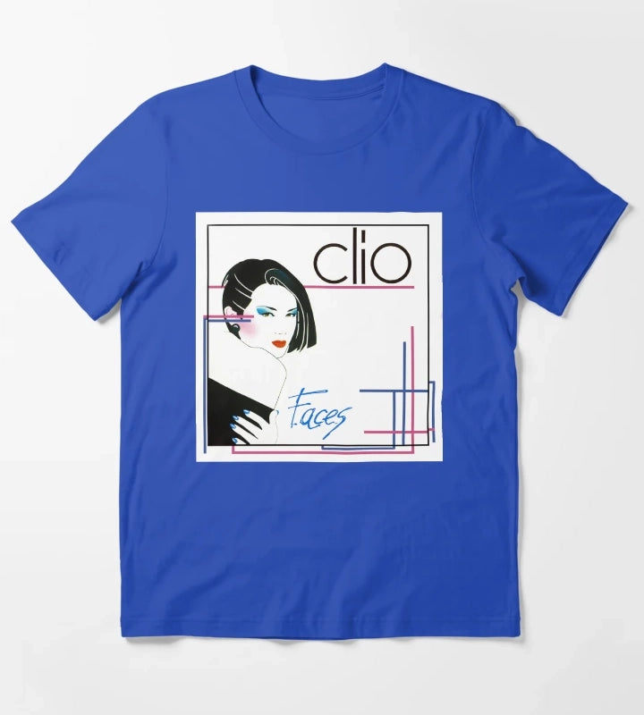 Clio Faces T-Shirt Blue