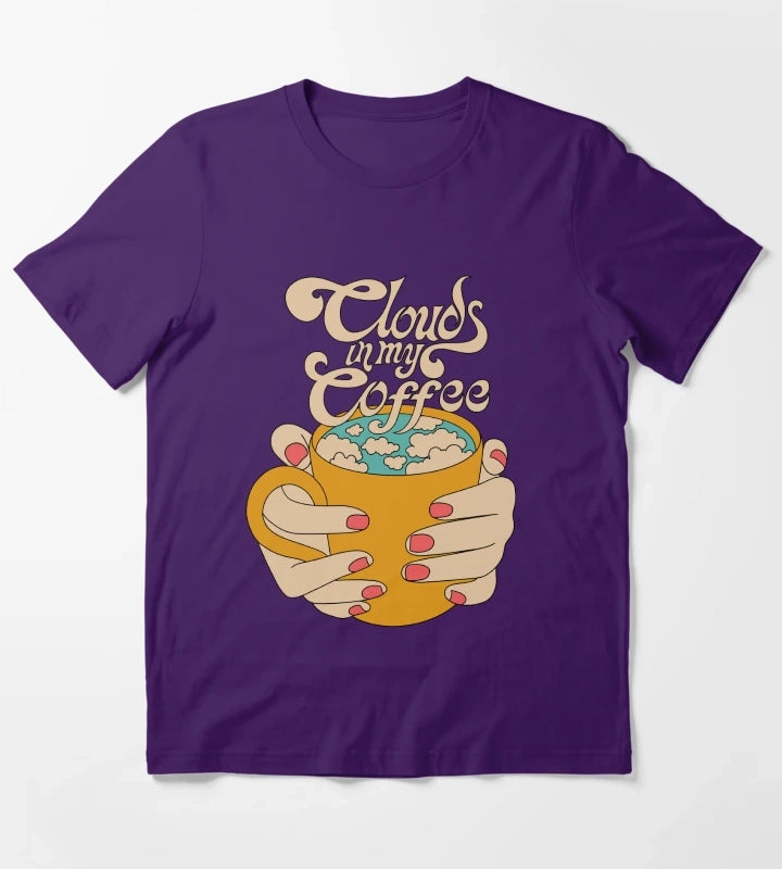 Clouds in my coffee T-Shirt Purple