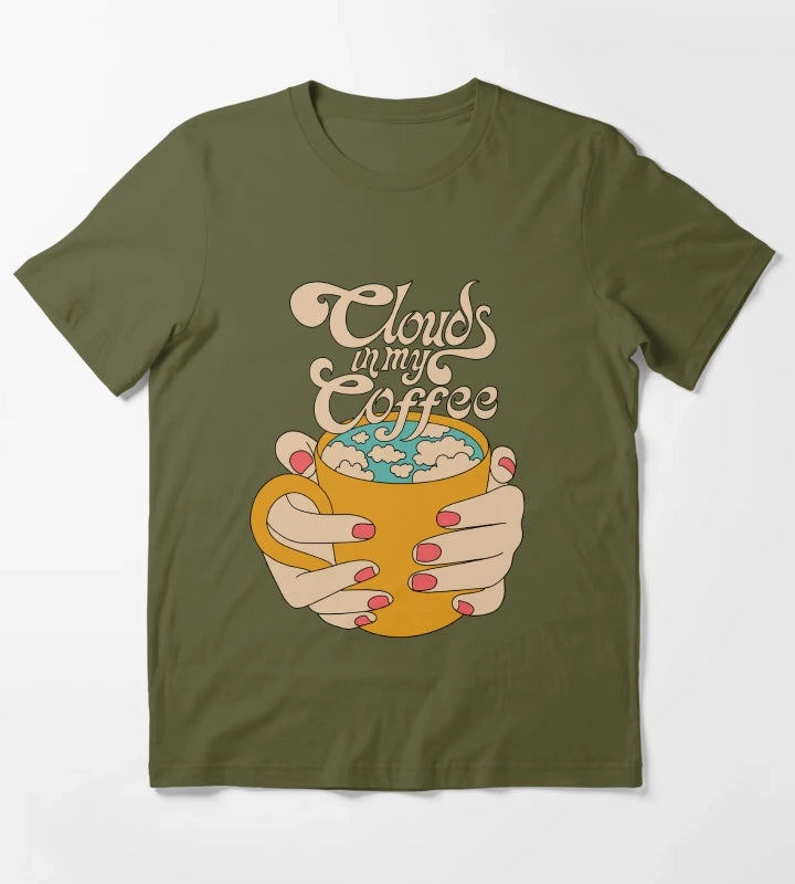 Clouds in my coffee T-Shirt Olive Green