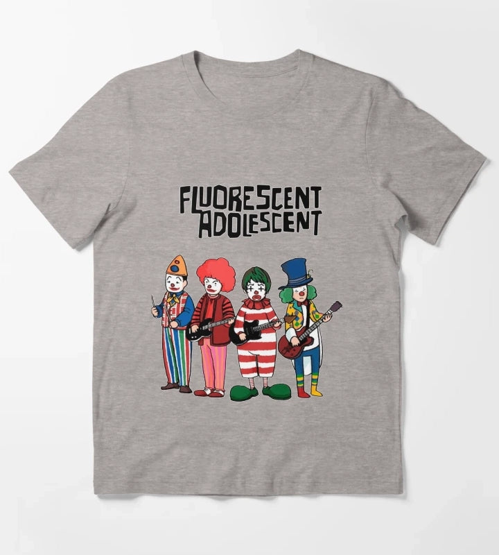 Clowns Fluorescent Adolescent Arctic Monkeys Essential T-Shirt Heather Grey