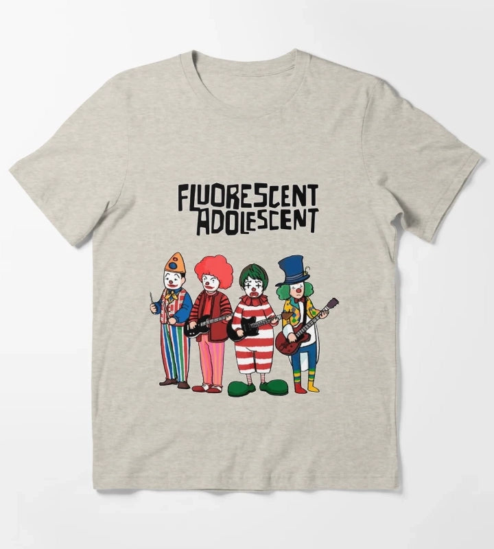 Clowns Fluorescent Adolescent Arctic Monkeys Essential T-Shirt Cream