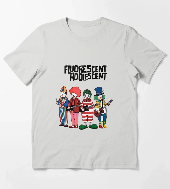 Clowns Fluorescent Adolescent Arctic Monkeys Monkey T-Shirt Light Grey