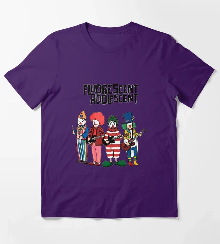 Clowns Fluorescent Adolescent Arctic Monkeys Monkey T-Shirt Purple