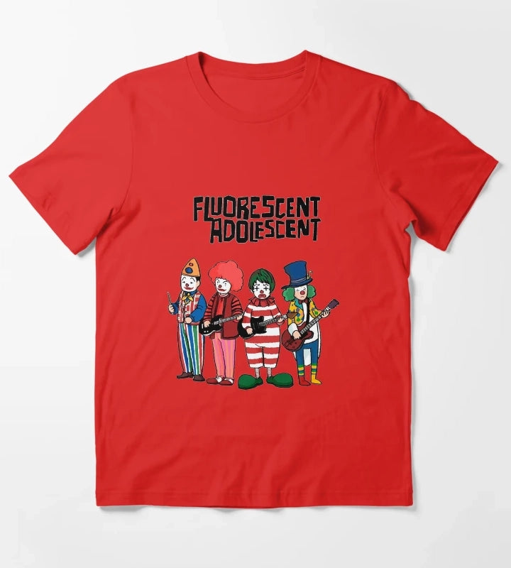 Clowns Fluorescent Adolescent Arctic Monkeys Monkey T-Shirt Red
