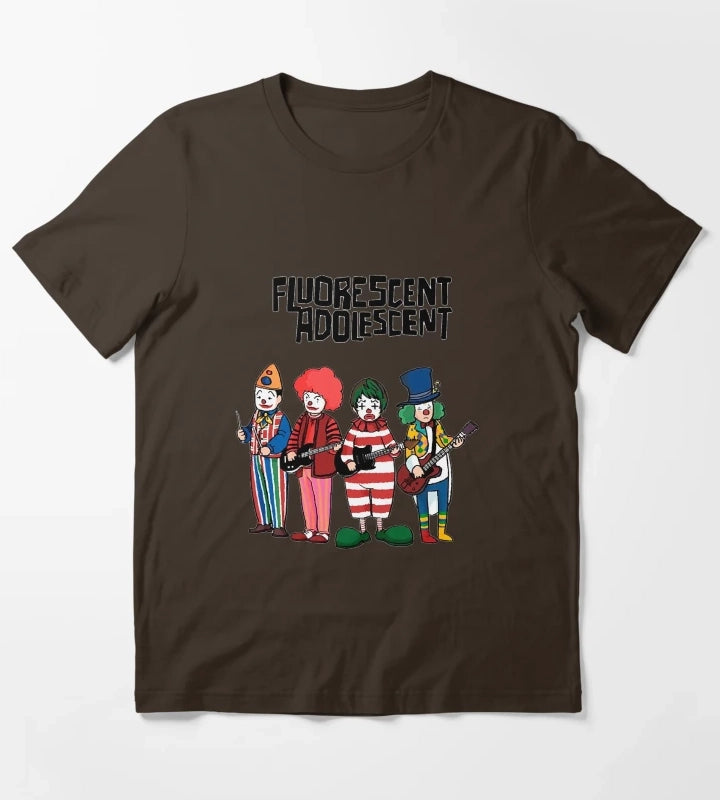 Clowns Fluorescent Adolescent Arctic Monkeys Monkey T-Shirt Brown