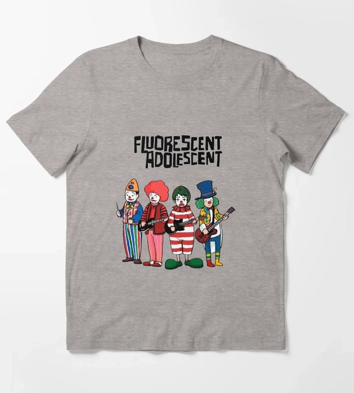 Clowns Fluorescent Adolescent Arctic Monkeys Monkey T-Shirt Heather Grey