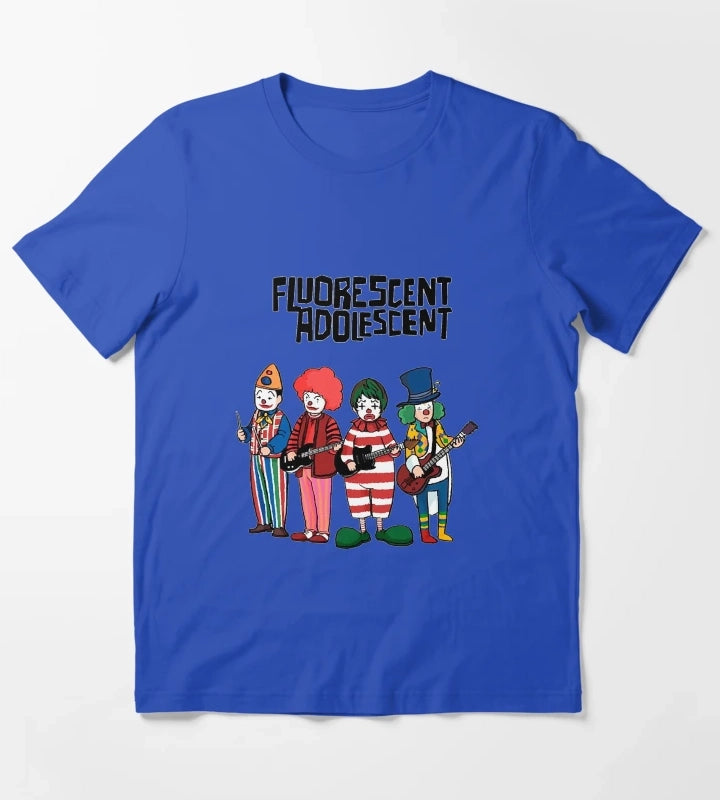 Clowns Fluorescent Adolescent Arctic Monkeys Monkey T-Shirt Blue