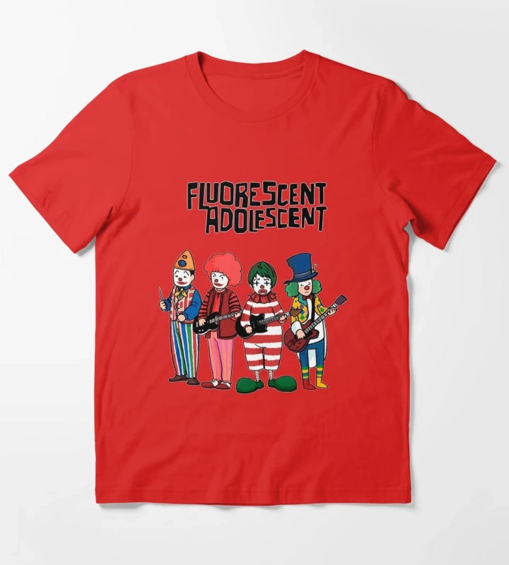 Clowns Fluorescent Adolescent Arctic Monkeys T-Shirt Red