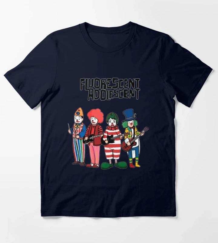Clowns Fluorescent Adolescent Arctic Monkeys T-Shirt Navy