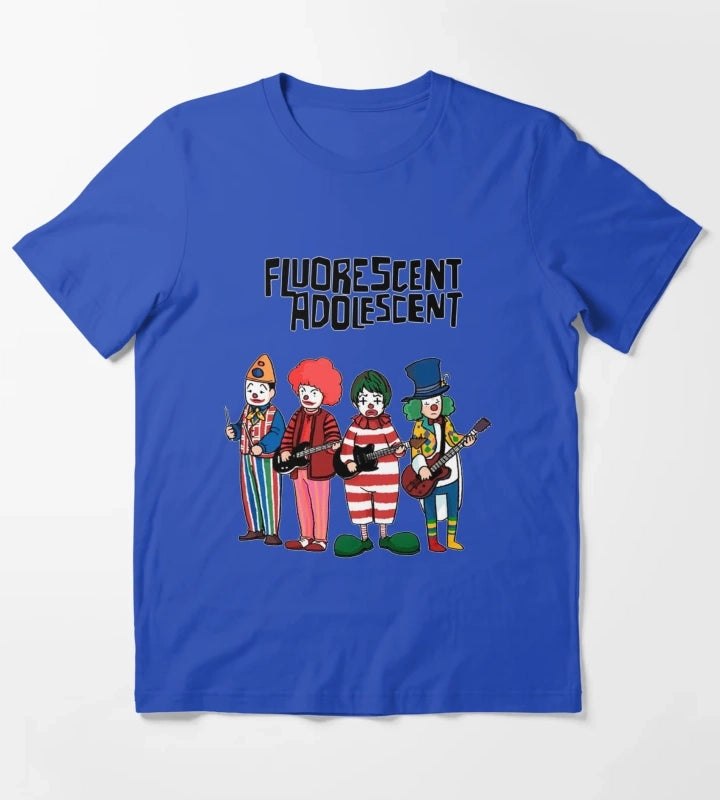 Clowns Fluorescent Adolescent Arctic Monkeys T-Shirt Blue