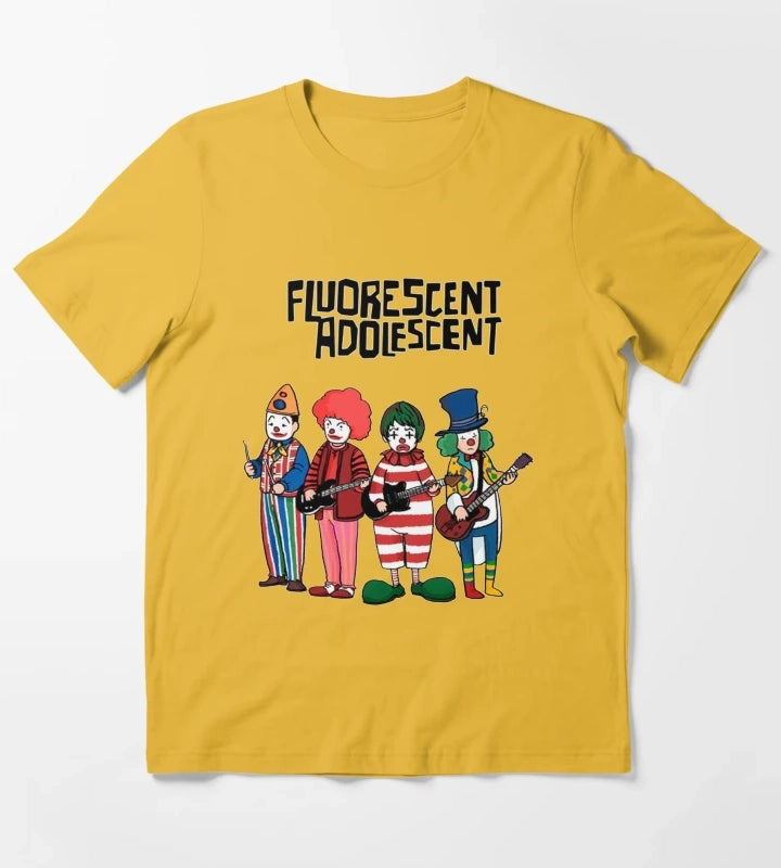 Clowns Fluorescent Adolescent Arctic Monkeys T-Shirt Yellow