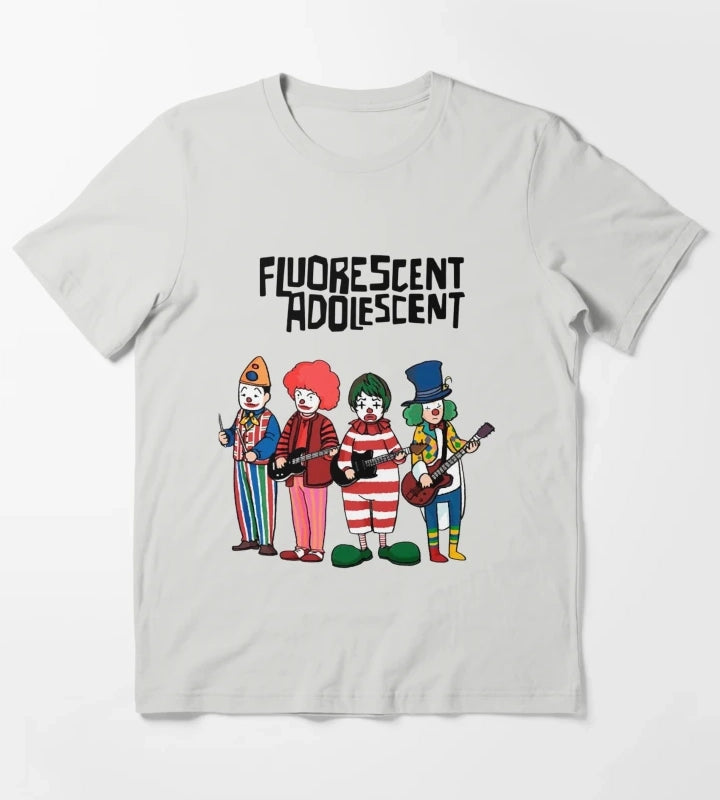 Clowns Fluorescent T-Shirt Light Grey