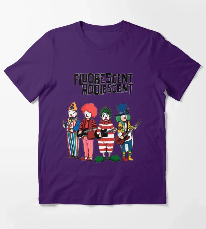 Clowns Fluorescent T-Shirt Purple