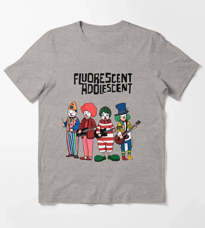 Clowns Fluorescent T-Shirt Heather Grey