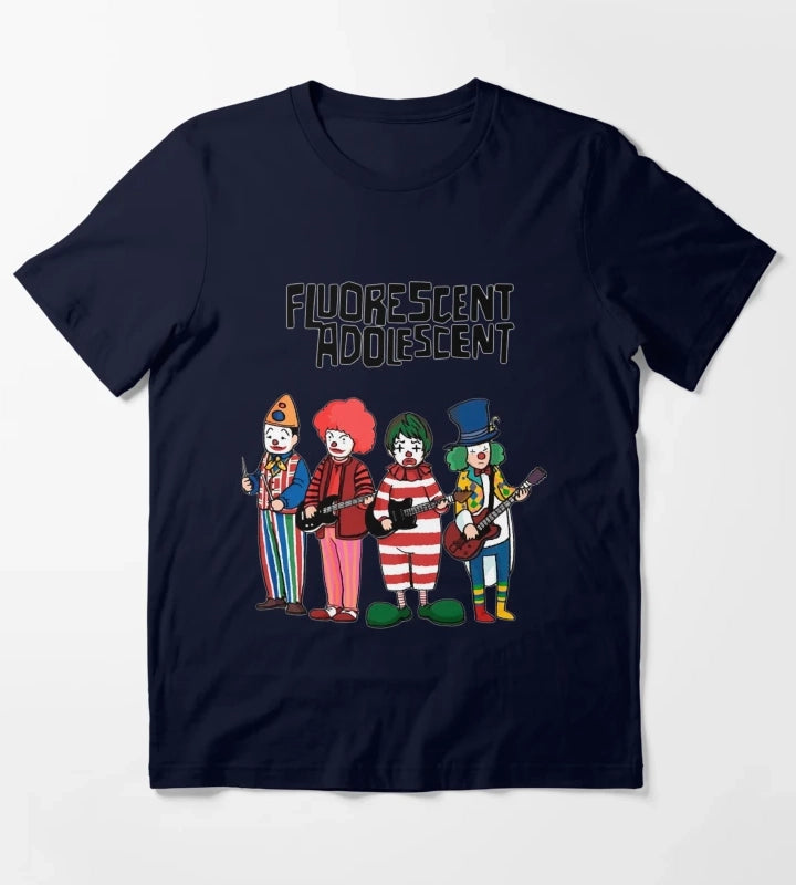 Clowns Fluorescent T-Shirt Navy