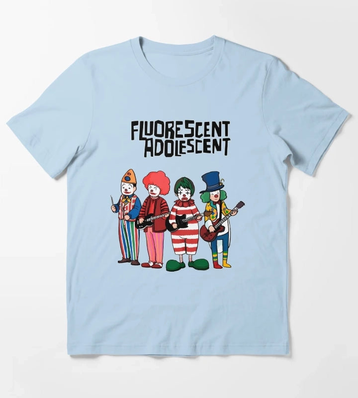 Clowns Fluorescents Adolescents Arctics Monkeys T-Shirt Sky Blue