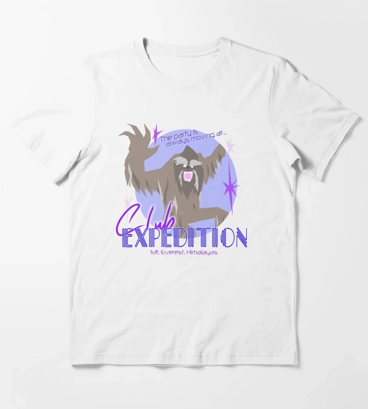 Club Expedition Disco Yeti T-Shirt White