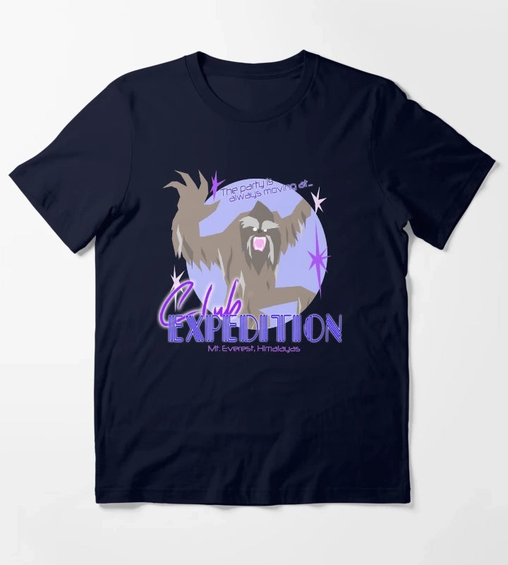 Club Expedition Disco Yeti T-Shirt Navy