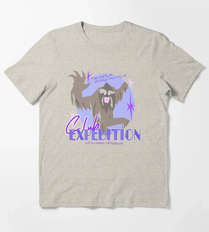 Club Expedition Disco Yeti T-Shirt Cream