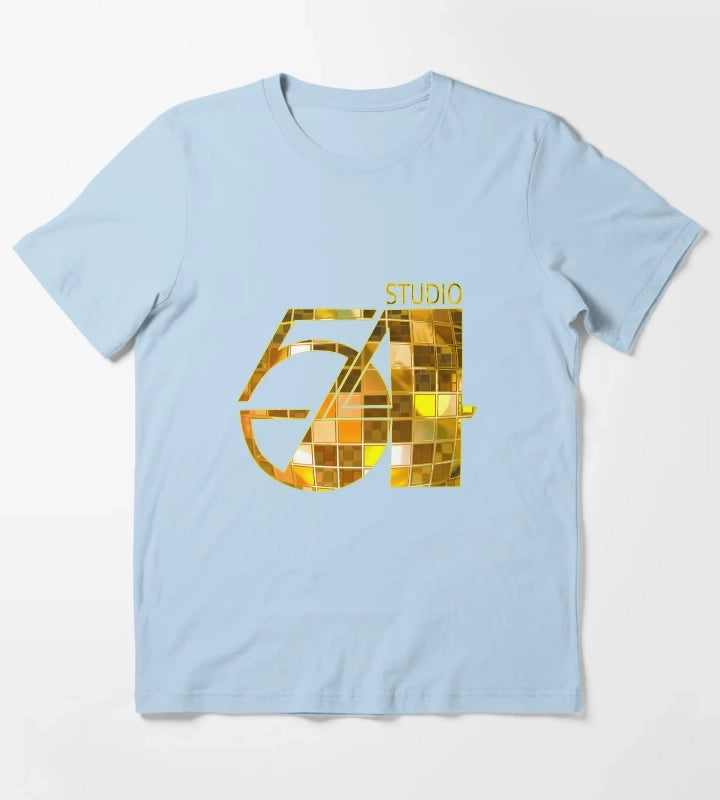 Club Nightlife 54 Disco 54 Music Party New York T-Shirt Sky Blue
