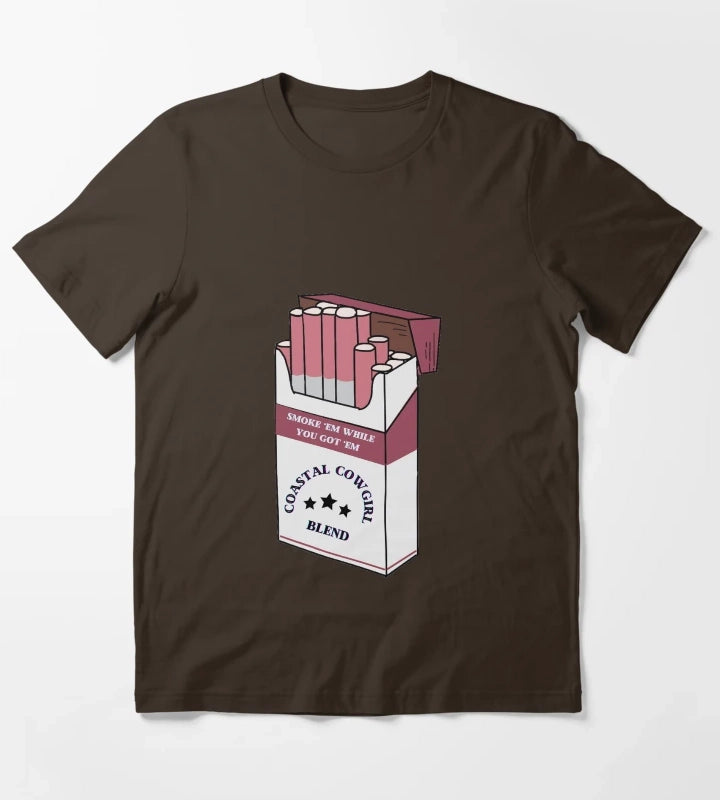 Coastal Cowgirl Smokes T-Shirt Brown