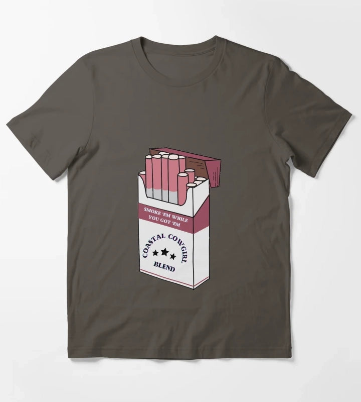 Coastal Cowgirl Smokes T-Shirt Dark Grey