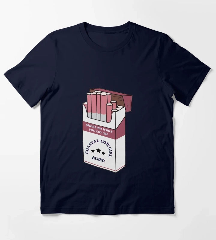 Coastal Cowgirl Smokes T-Shirt Navy