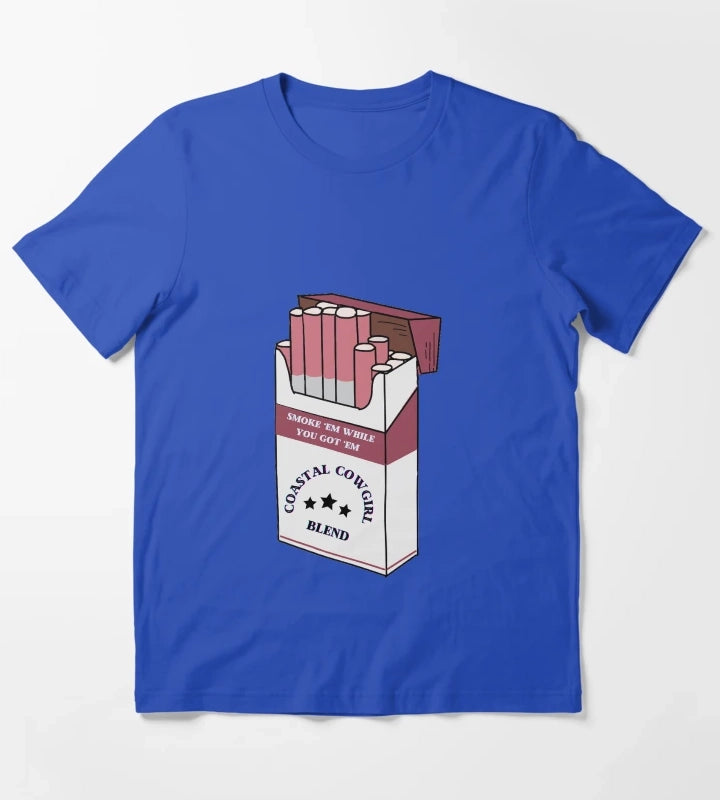 Coastal Cowgirl Smokes T-Shirt Blue
