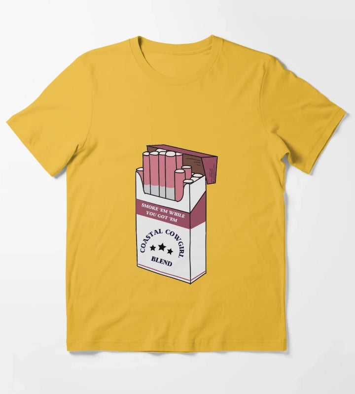 Coastal Cowgirl Smokes T-Shirt Yellow