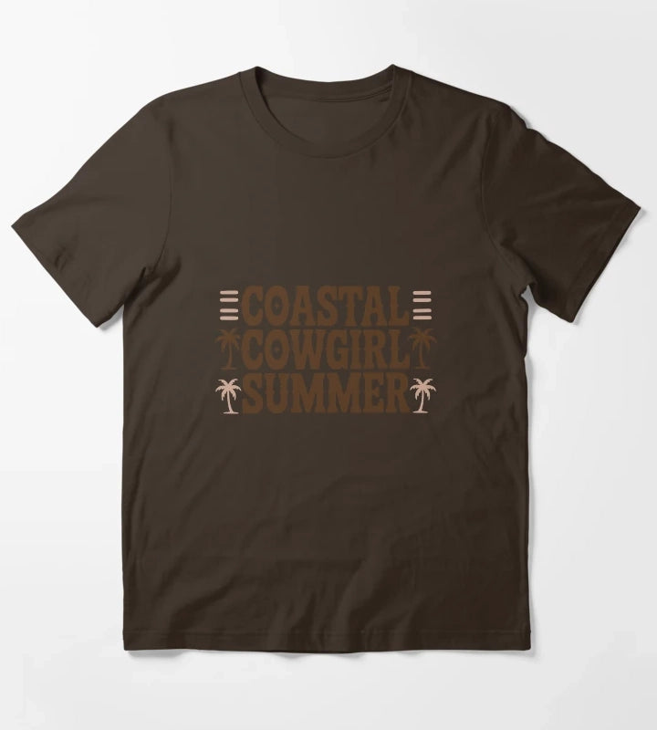 Coastal Cowgirl Summer T-Shirt Brown