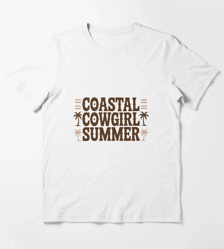 Coastal Cowgirl Summer T-Shirt White