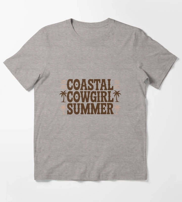 Coastal Cowgirl Summer T-Shirt Heather Grey