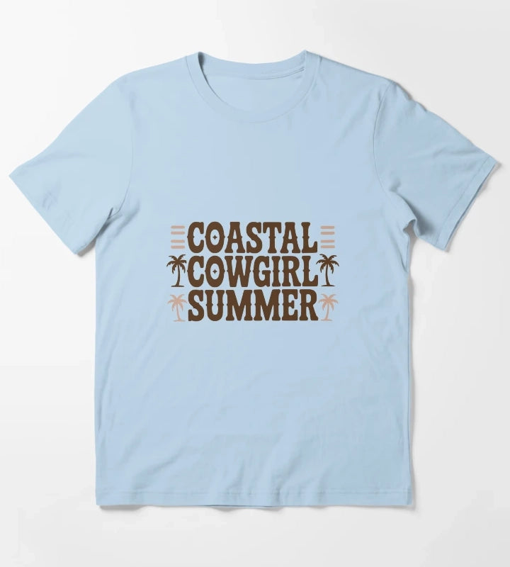 Coastal Cowgirl Summer T-Shirt Sky Blue