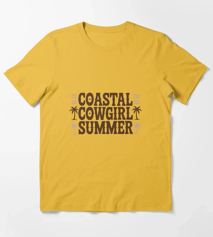 Coastal Cowgirl Summer T-Shirt Yellow