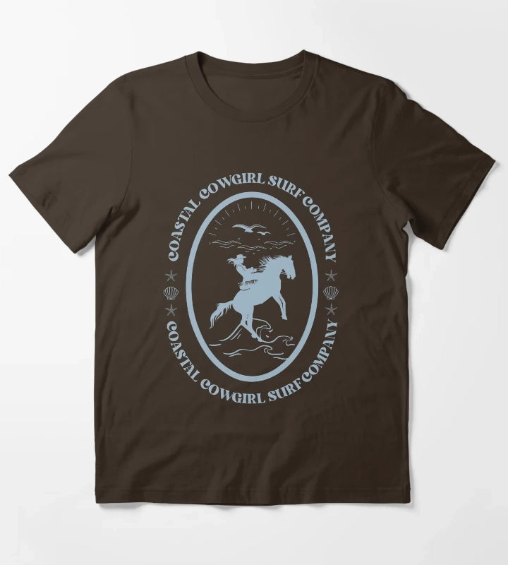 Coastal Cowgirl Surf Company T-Shirt Brown
