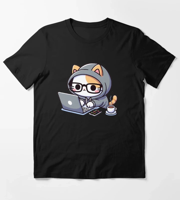Coder Cat CoffeeFueled Sessions T-Shirt