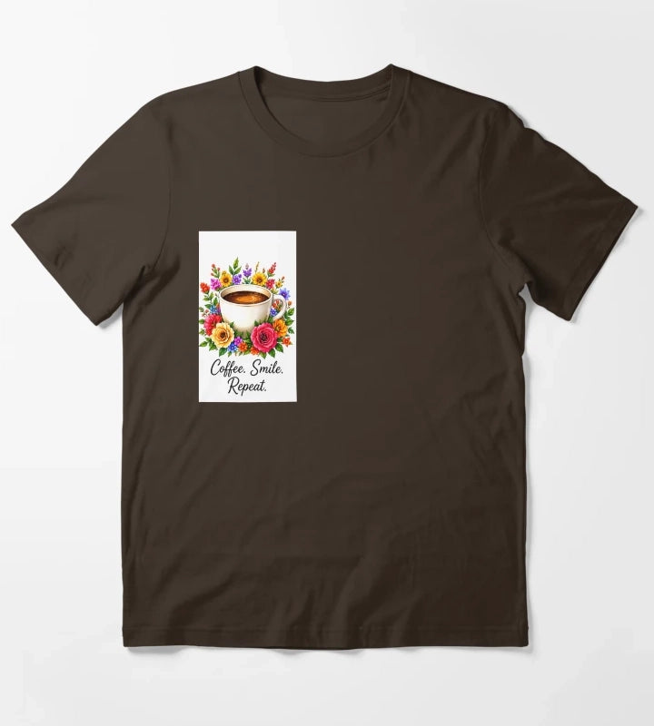 Coffe in garden T-Shirt Brown