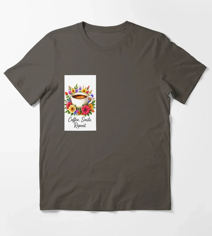 Coffe in garden T-Shirt Dark Grey