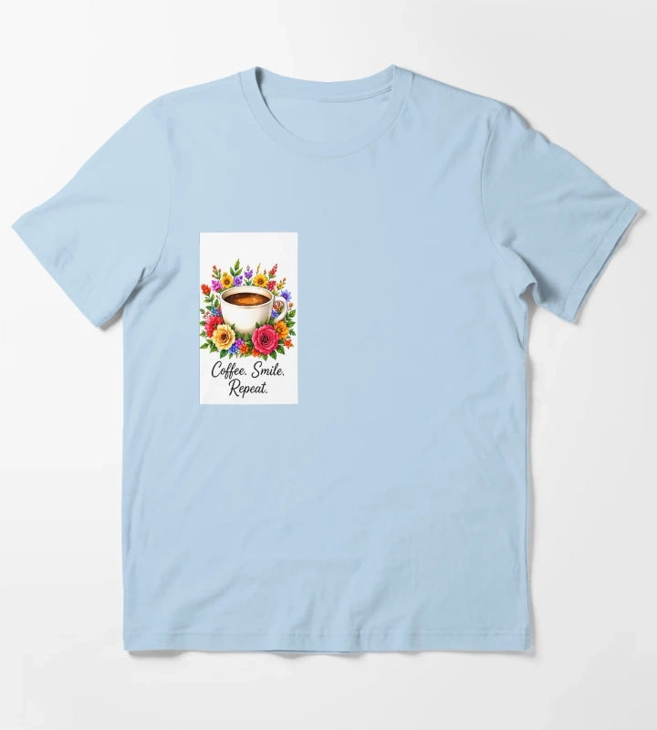 Coffe in garden T-Shirt Sky Blue
