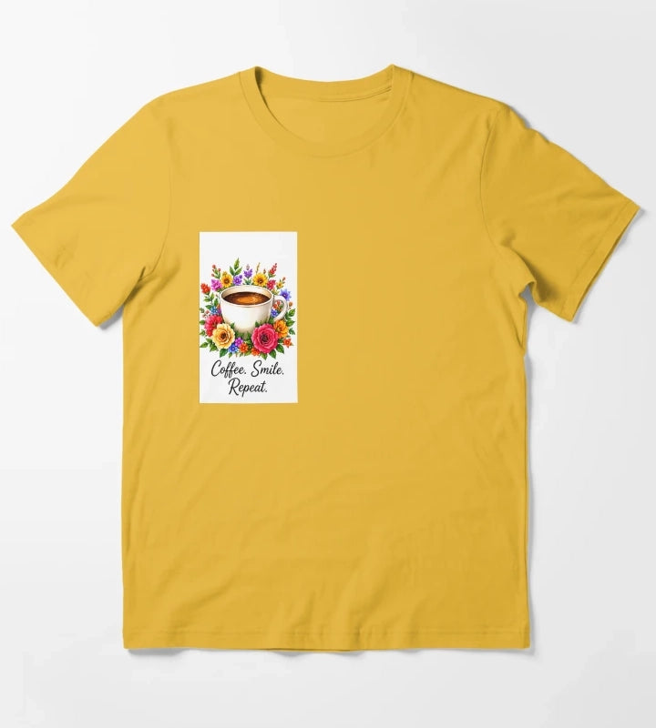 Coffe in garden T-Shirt Yellow