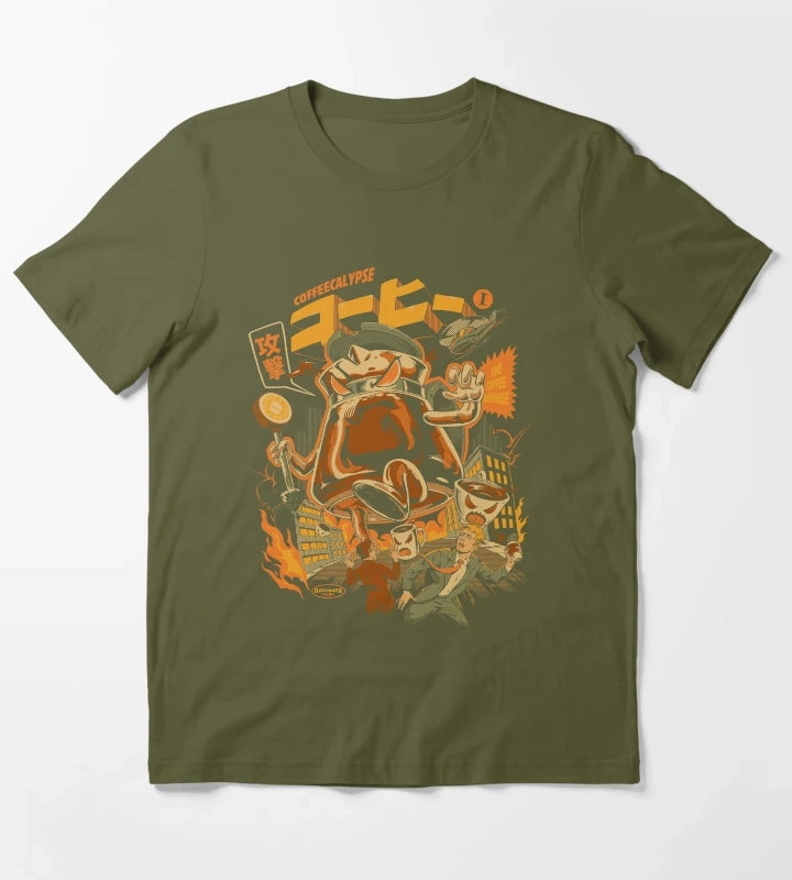 Coffecalypse T-Shirt Olive Green