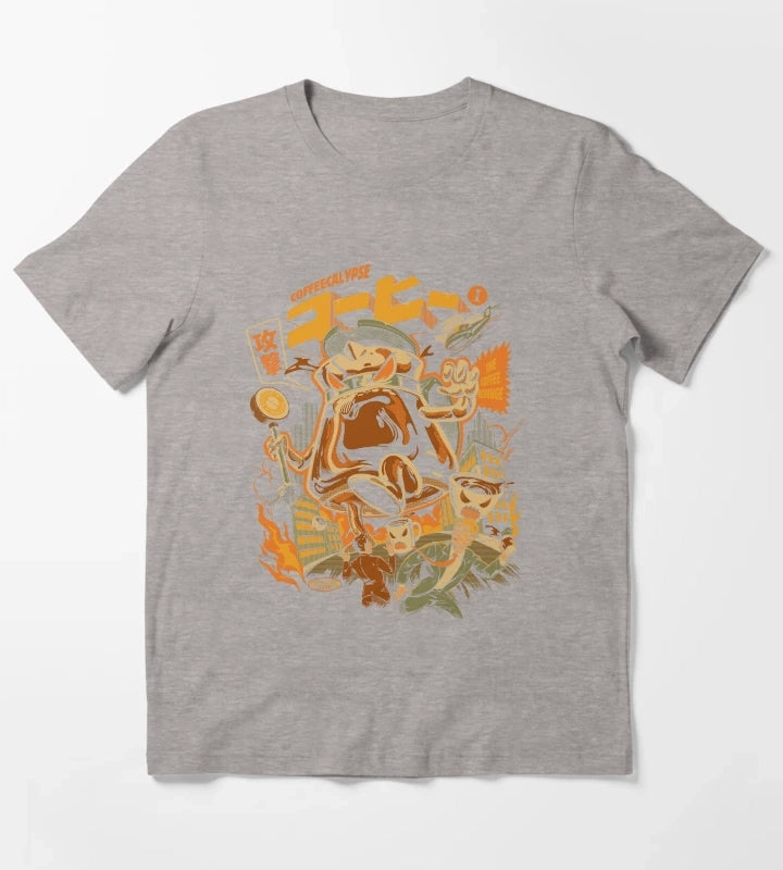 Coffecalypse T-Shirt Heather Grey