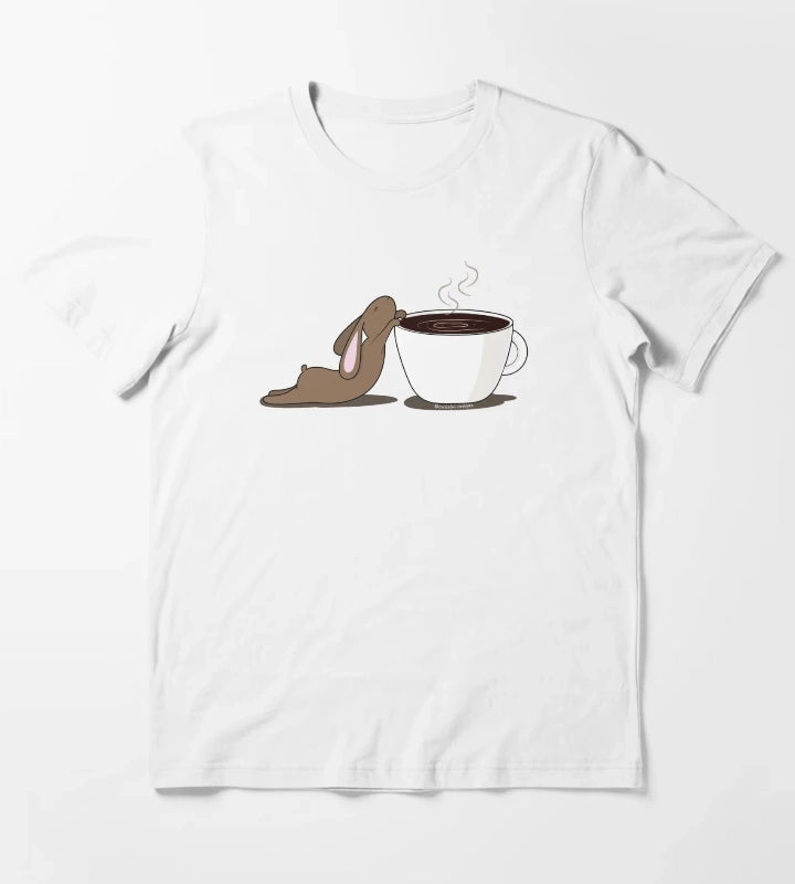 Coffee Addict Bunneh T-Shirt White