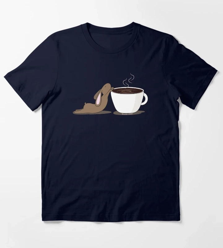 Coffee Addict Bunneh T-Shirt Navy