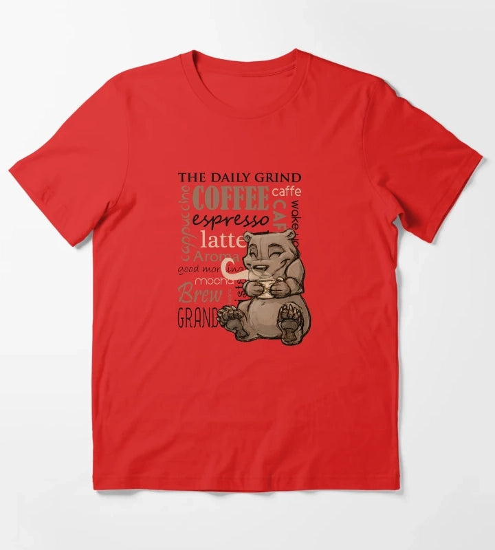Coffee Bear T-Shirt Red