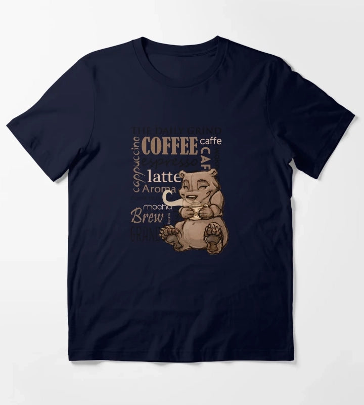 Coffee Bear T-Shirt Navy