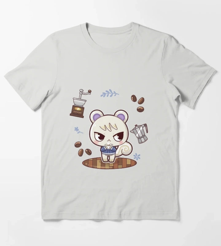 Coffee Boy T-Shirt Light Grey