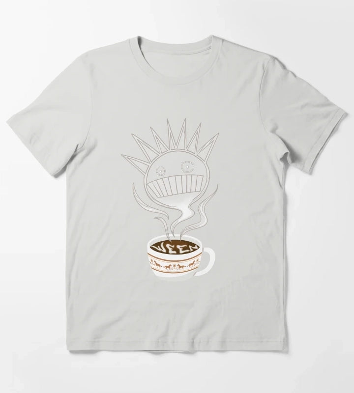 Coffee Break Ween T-Shirt Light Grey