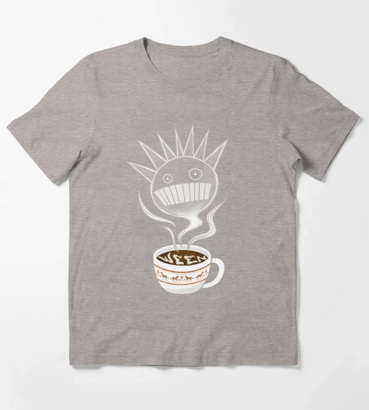 Coffee Break Ween T-Shirt Heather Grey